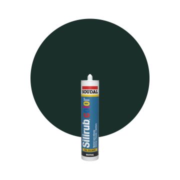 Soudal Silirub Color RAL 6009 Tannengrün Silikon Dichtmasse 300ml
