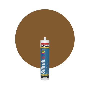 Soudal Silirub Color RAL 8003 Lehmbraun Silikon Dichtmasse 300ml