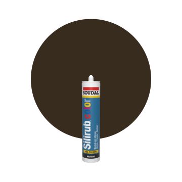 Soudal Silirub Color RAL 8014 Sepiabraun Silikon Dichtmasse 300ml