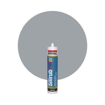 Soudal Silirub Color RAL 7040 Fenstergrau Silikon Dichtmasse 300ml