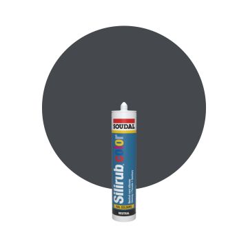 Soudal Silirub Color RAL 7024 Graphitgrau Silikon Dichtmasse 300ml