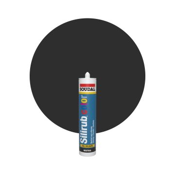 Soudal Silirub Color RAL 9004 Signalschwarz Silikon Dichtmasse 300ml