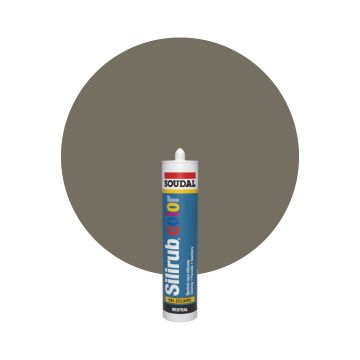 Soudal Silirub Color RAL 7006 Beigegrau Silikon Dichtmasse 300ml
