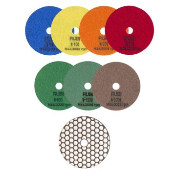 Rubi Schleif und Polierpad