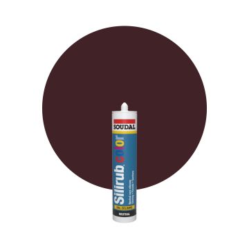 Soudal Silirub Color - RAL 3007 Schwarzrot