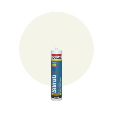 Soudal Silirub Color RAL 9001 Cremeweiß Silikon Dichtmasse 300ml