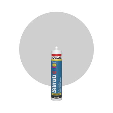 Soudal Silirub Color RAL 7044 Seidengrau Silikon Dichtmasse 300ml
