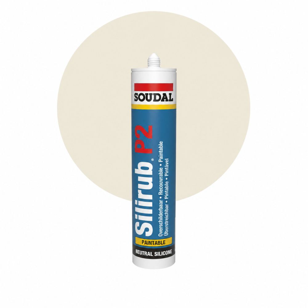 Soudal Silirub P2 - RAL 9001 Cremeweiß main product photo