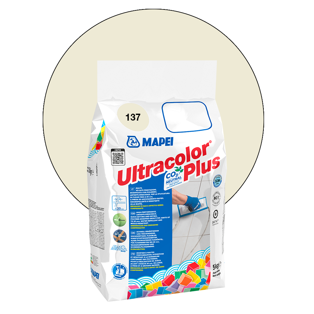 Mapei Ultracolor Plus Fugenmörtel - 137 Karibik, 5 kg main product photo