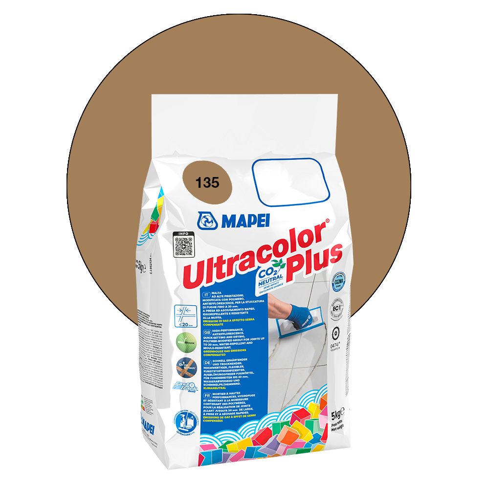 Mapei Ultracolor Plus Fugenmörtel - 135 Goldstaub, 5 kg main product photo