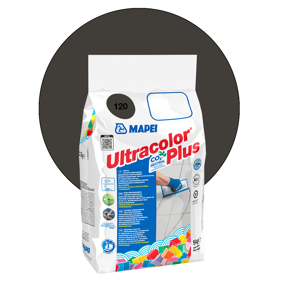 Mapei Ultracolor Plus Fugenmörtel - 120 Schwarz - 5 kg main product photo
