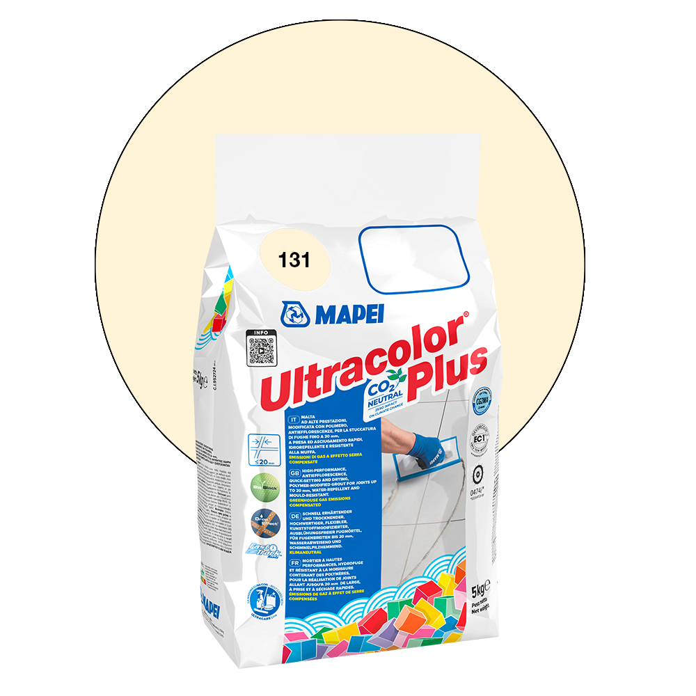 Mapei Ultracolor Plus Fugenmörtel - 131 Vanille - 5 kg main product photo