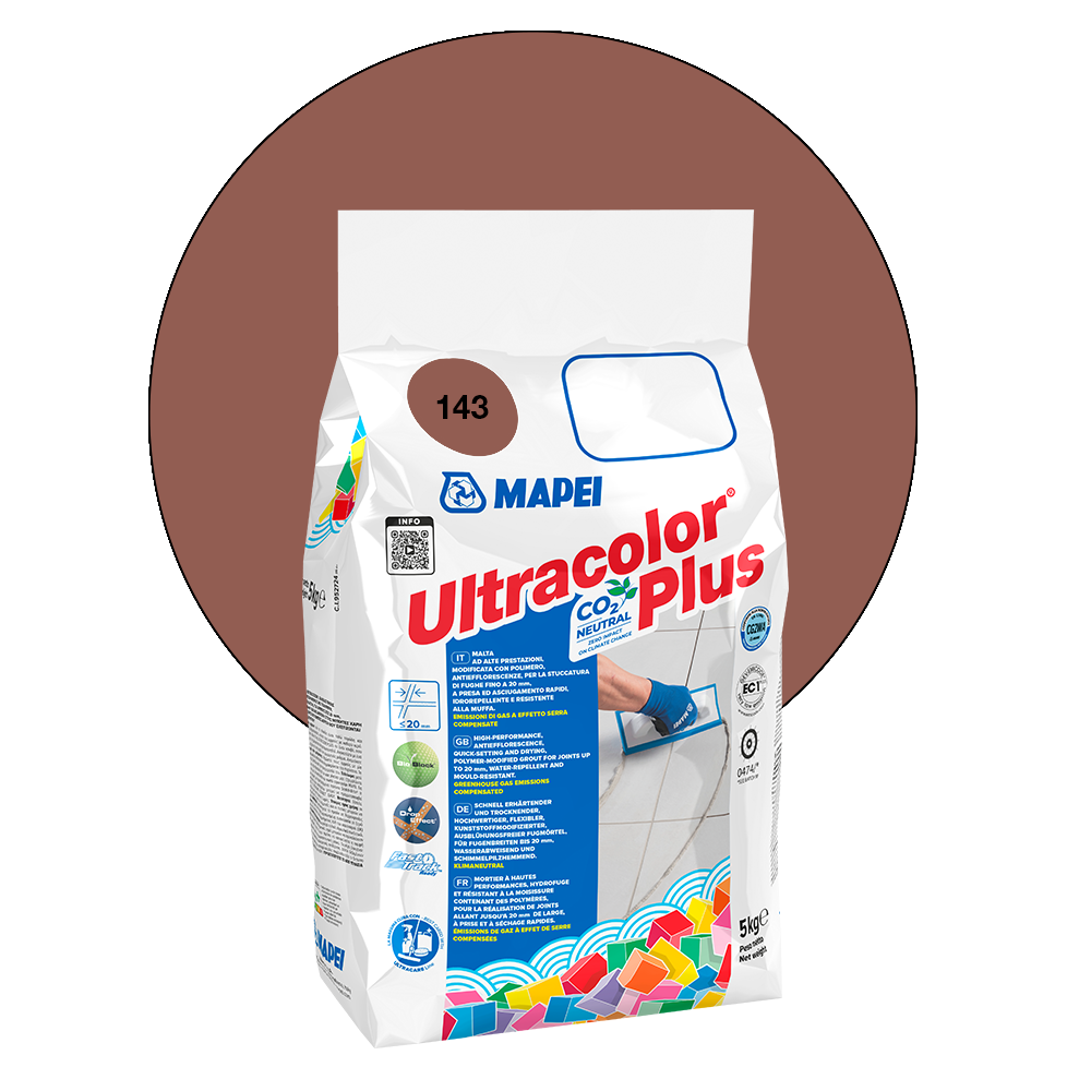 Mapei Ultracolor Plus Fugenmörtel - 143 Terrakotta - 5 kg main product photo