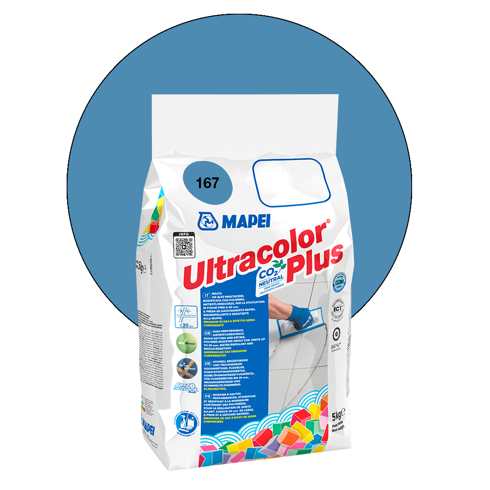 Mapei Ultracolor Plus Fugenmörtel - 167 Avioblau - 5 kg main product photo