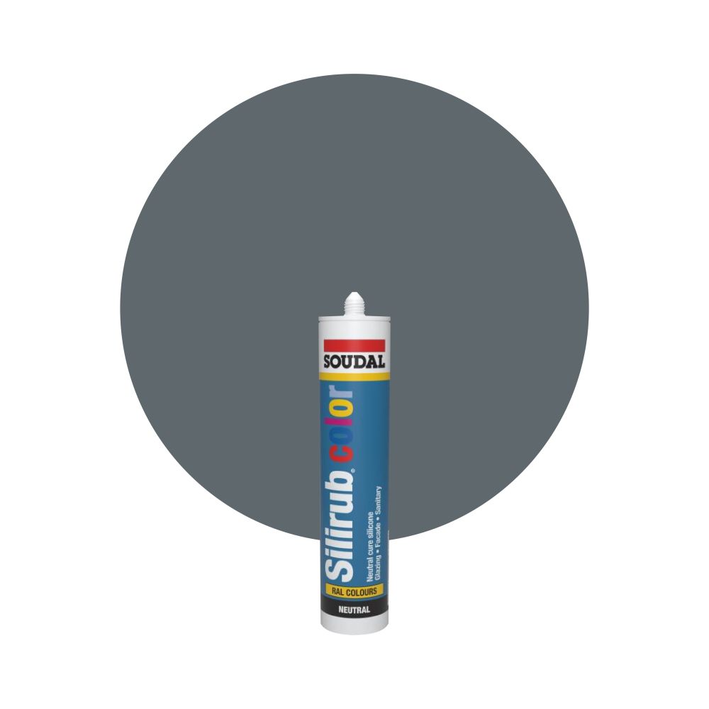 Soudal Silirub Color - RAL 7031 Blaugrau main product photo