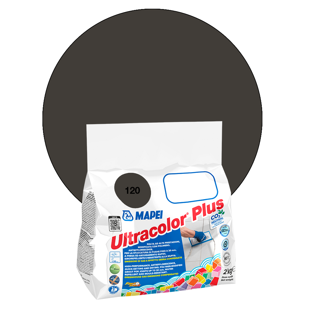 Mapei Ultracolor Plus Fugenmörtel - 120 Schwarz, 2 kg main product photo